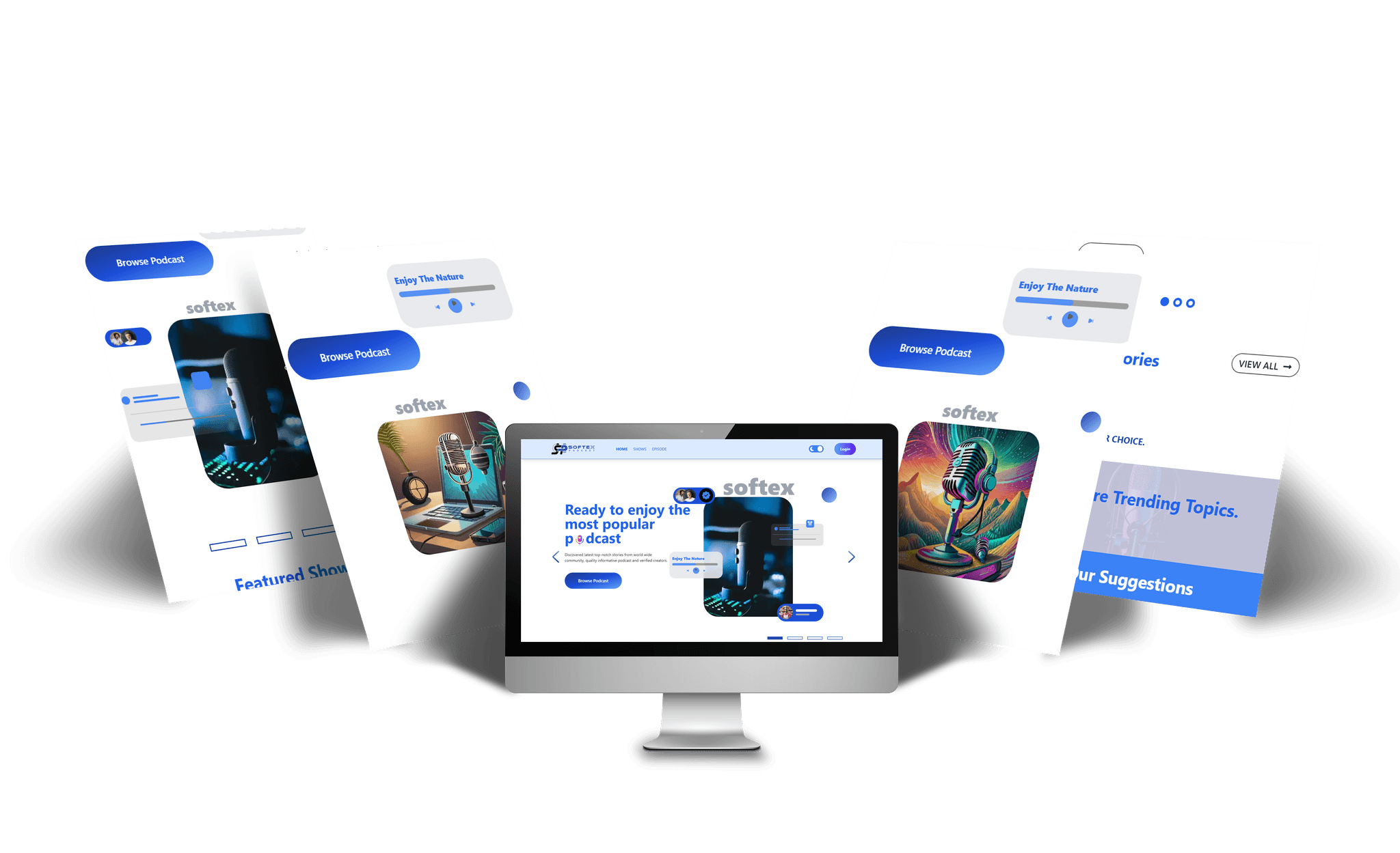 Softex Website slide