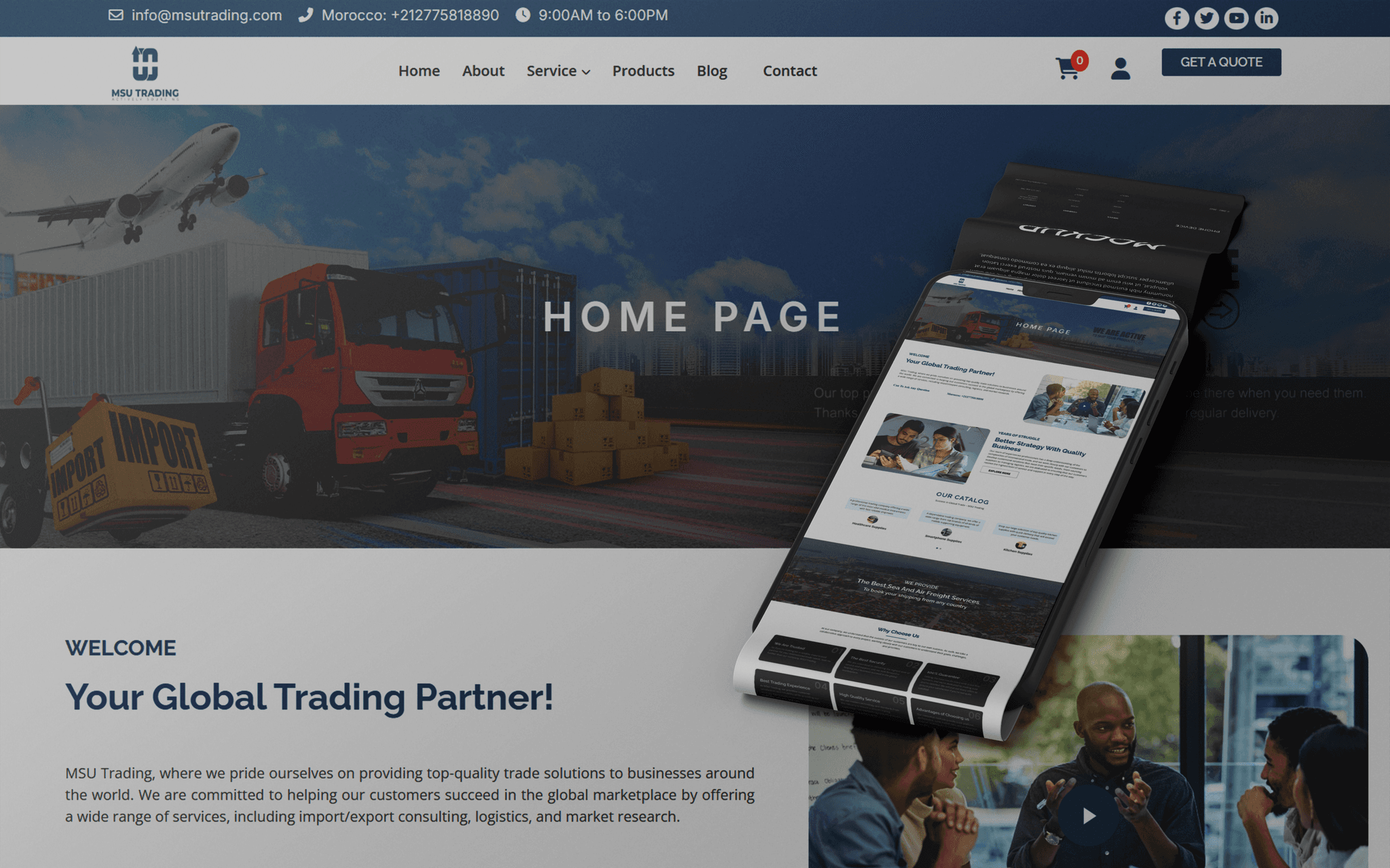 Softex Website slide