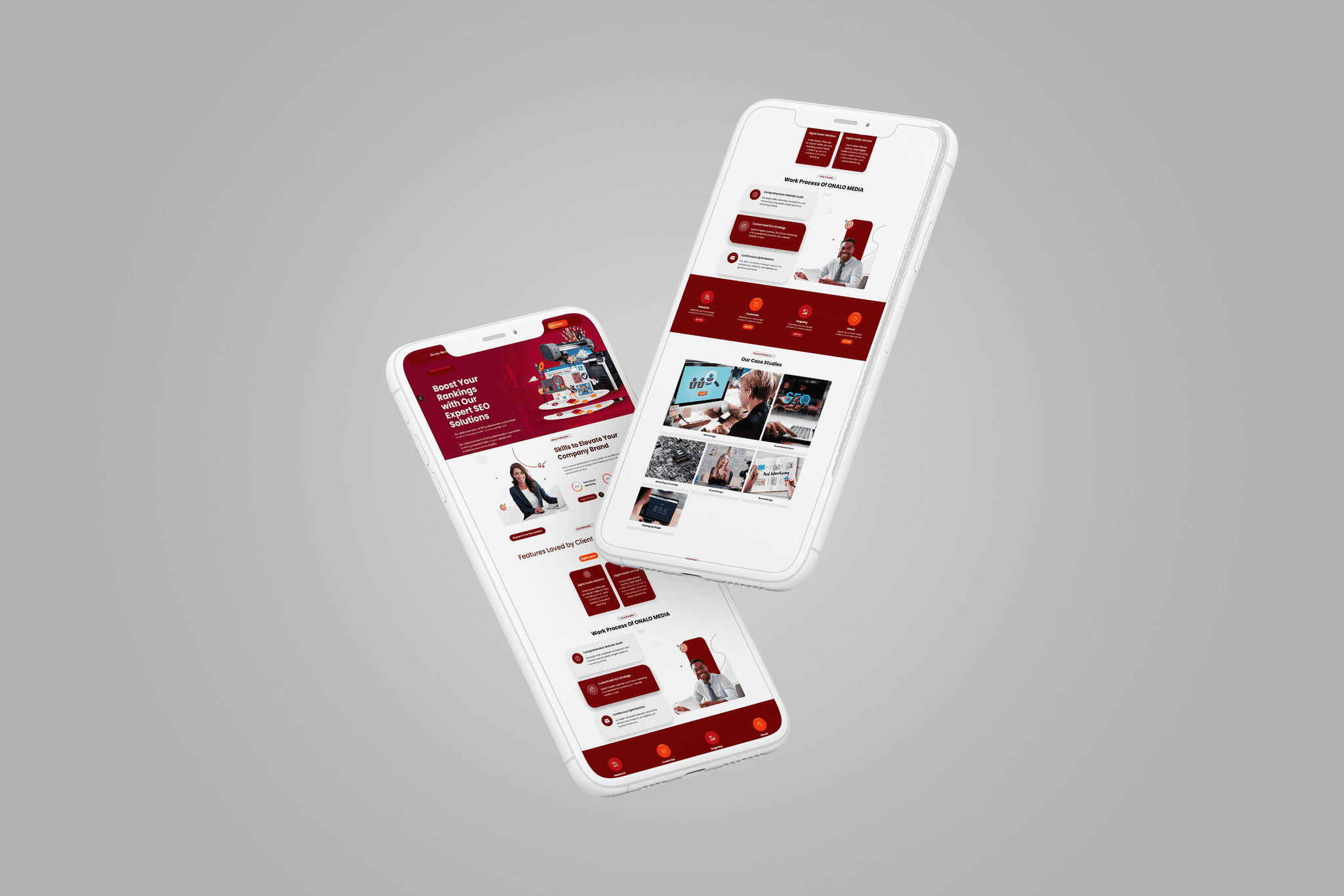 Softex Website slide