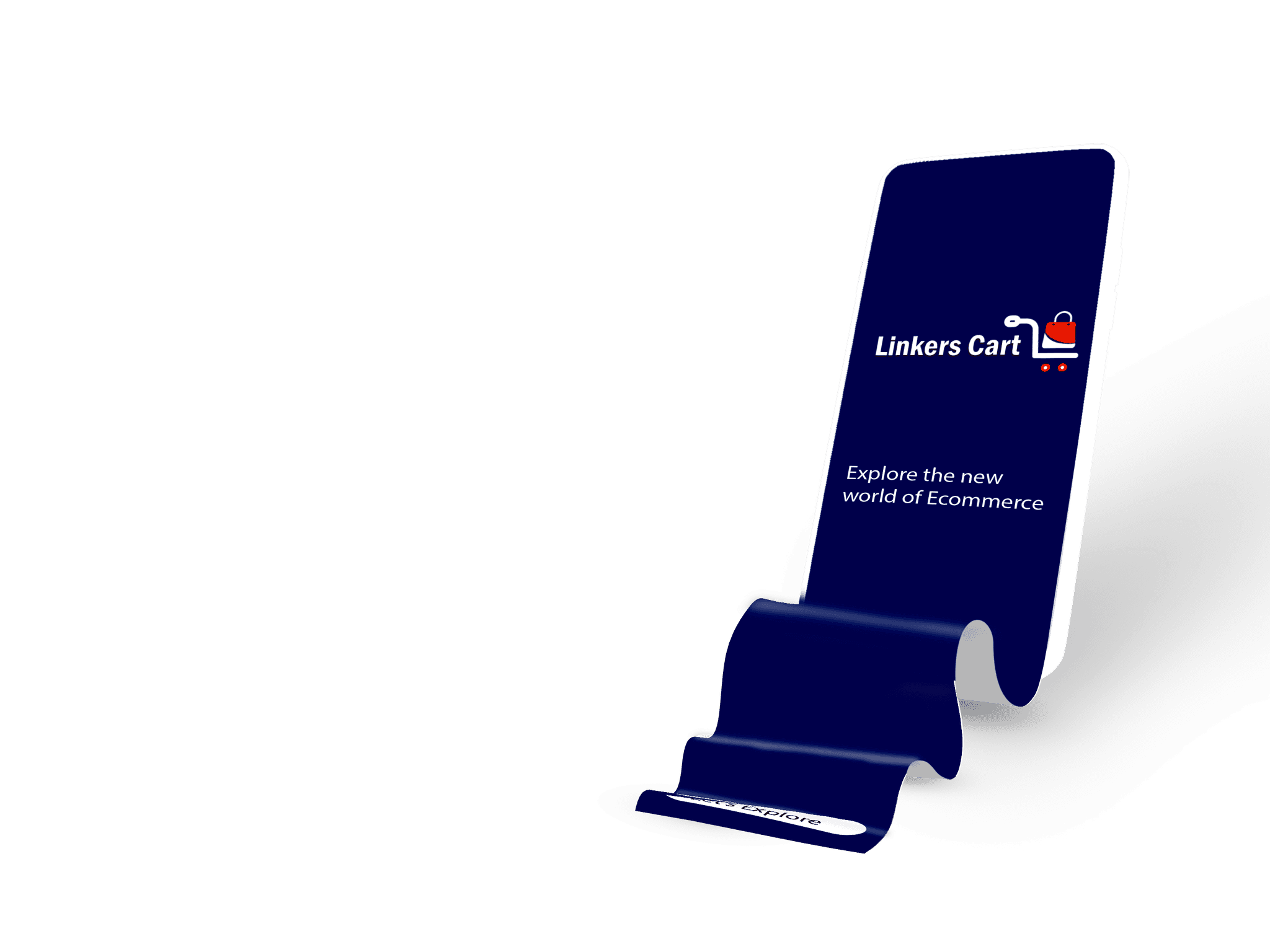 Multi-device mockup with blue accents