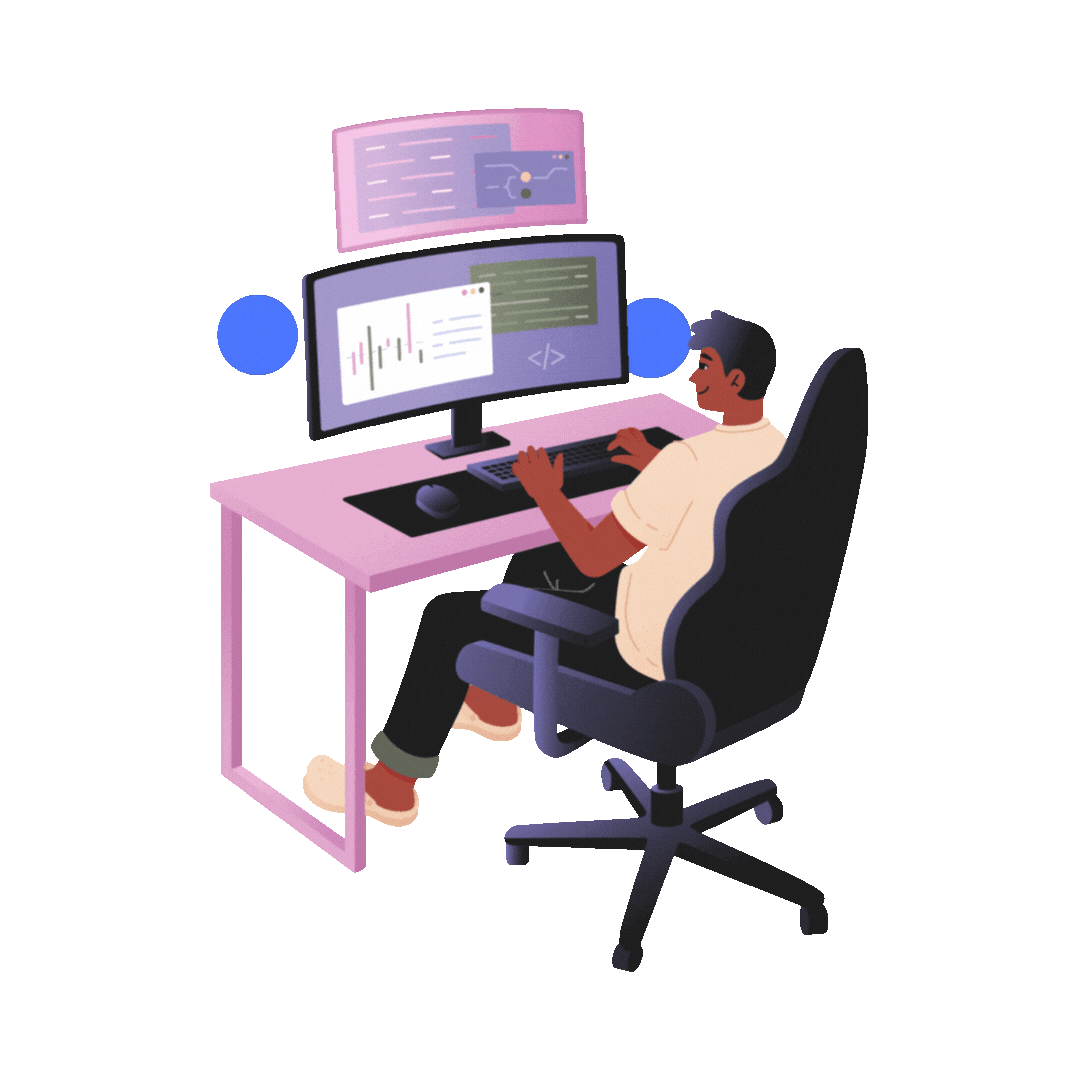 Security expert monitoring cyber threats