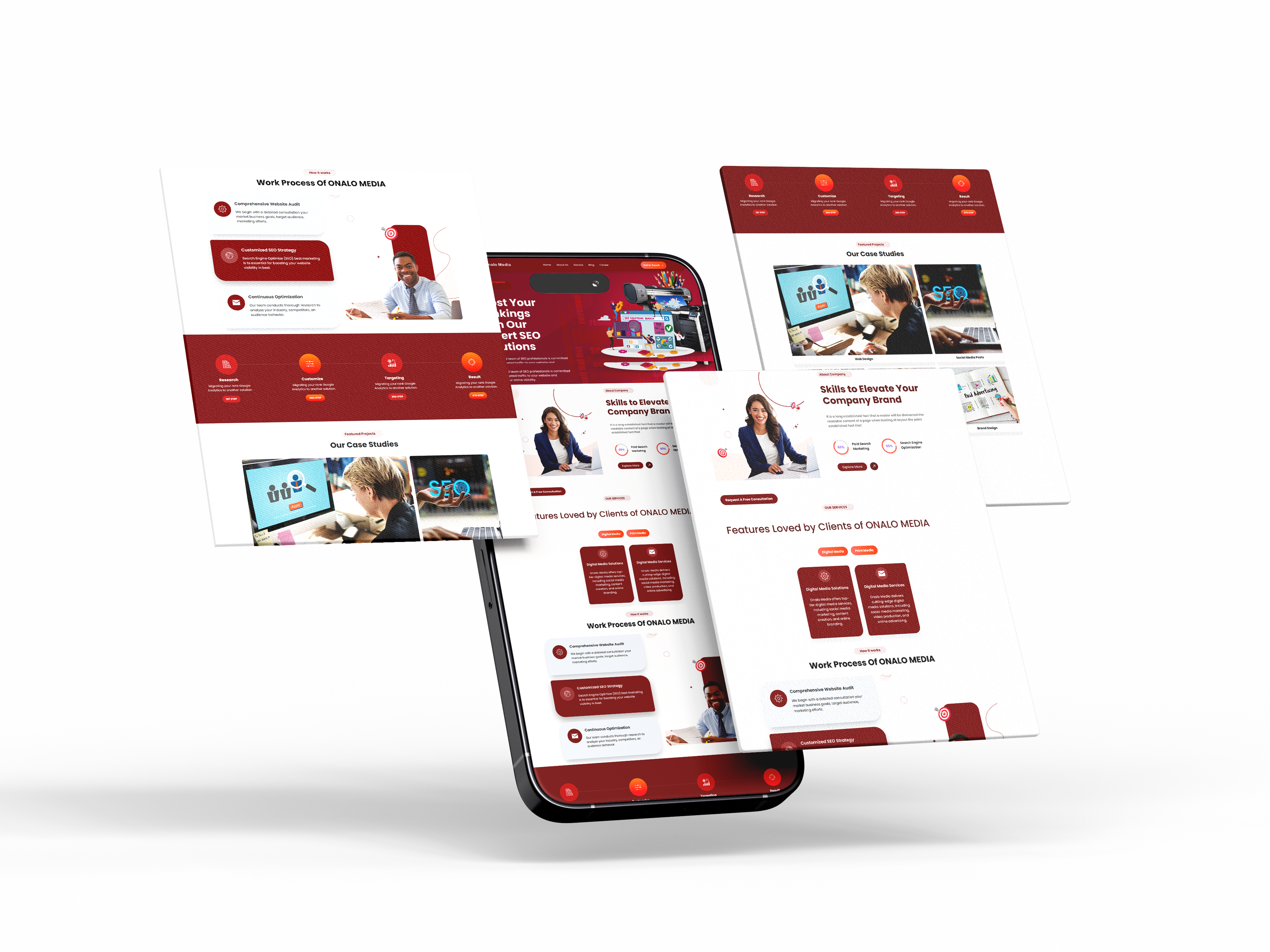 Softex Website slide