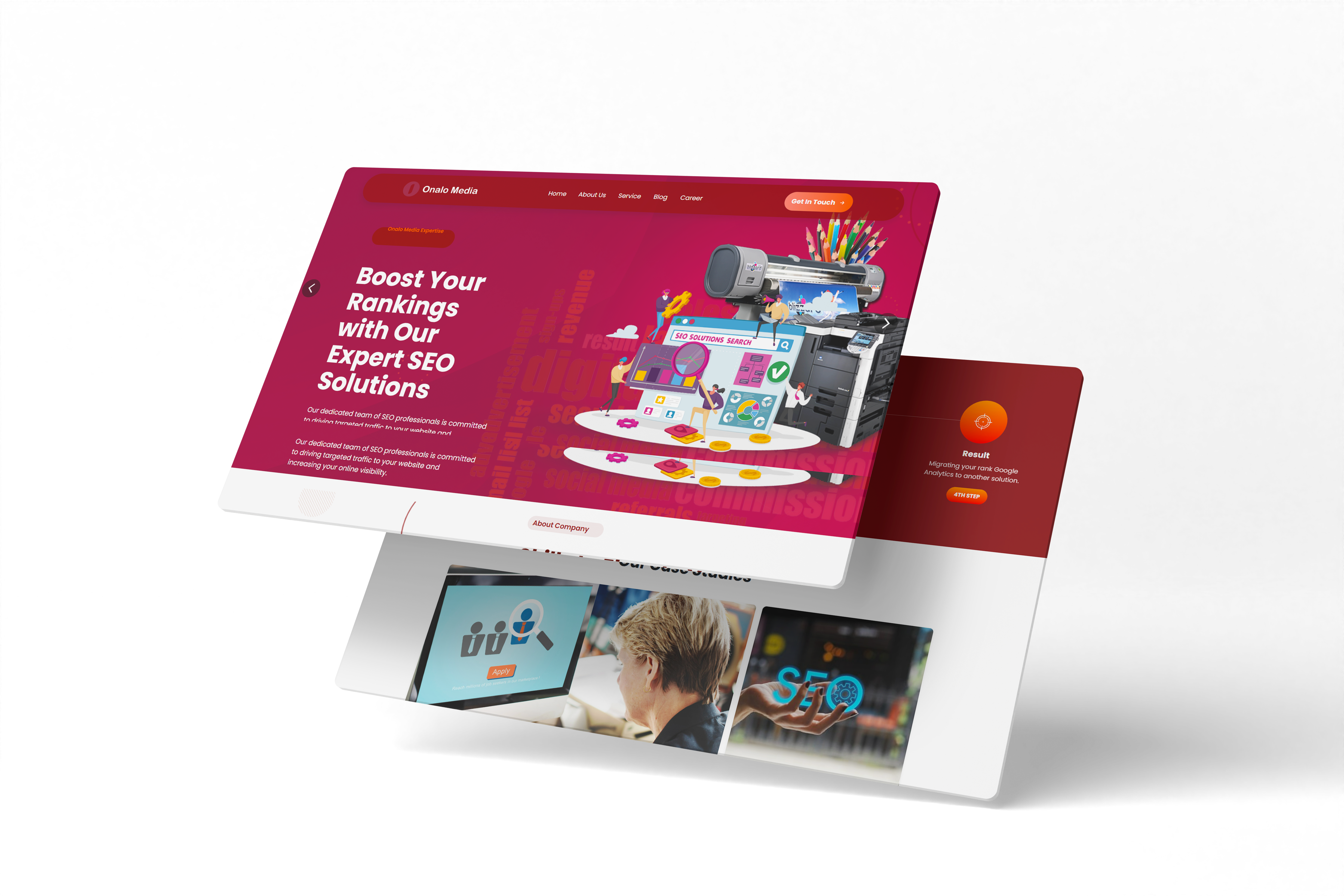 Softex Website slide